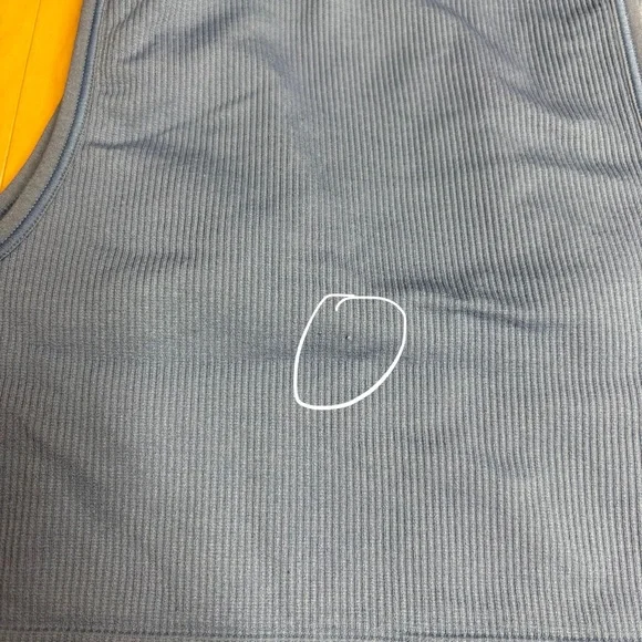 Athleta Blue Aurora Rib Crop Tank Top - Picture 3 of 4